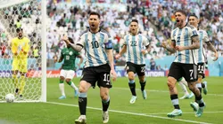 Lionel Messi no falló el gol con Argentina ante Arabia