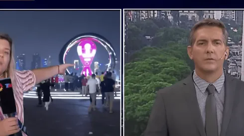 La periodista Dominque Metzger fue asaltada en Qatar 2022.