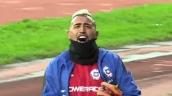 La queja del King Vidal que causó risas en el entrenamiento de Chile.