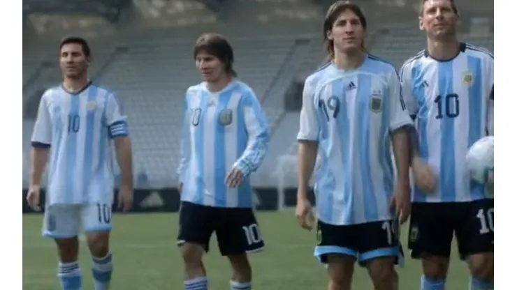 Comercial de marca deportiva muestra a Lionel Messi en sus cinco pasos por los mundiales que ha jugado