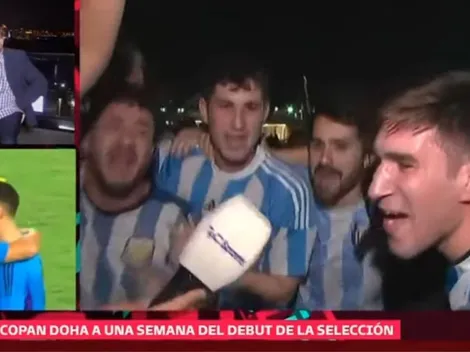 Video: Hinchas argentinos encienden el Mundial con polémico cántico a Mbappé