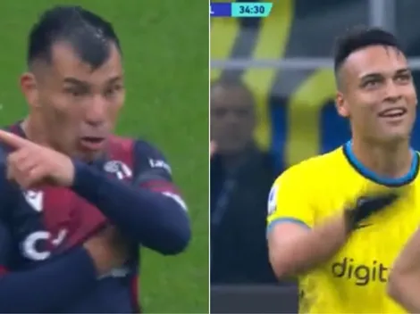 Video: Medel y Martínez se van de bronca en el fútbol italiano