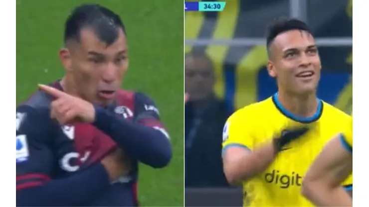 Gary Medel y Lautaro Martínez casi se van a las manos