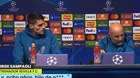 Jorge Sampaoli y su broma a Erik Lamela