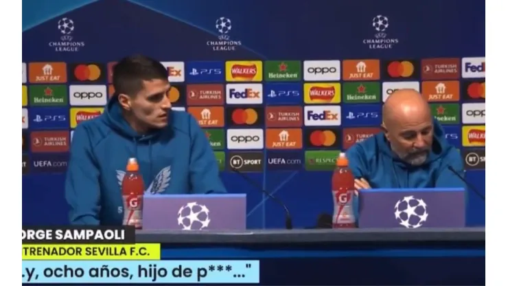Jorge Sampaoli y su broma a Erik Lamela