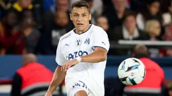 PARIS, FRANCE - OCTOBER 16: Alexis Sanchez of Marseille during the Ligue 1 match between Paris Saint-Germain (PSG) and Olympique de Marseille (OM) at Parc des Princes stadium on October 16, 2022 in Paris, France. (Photo by Jean Catuffe/Getty Images)