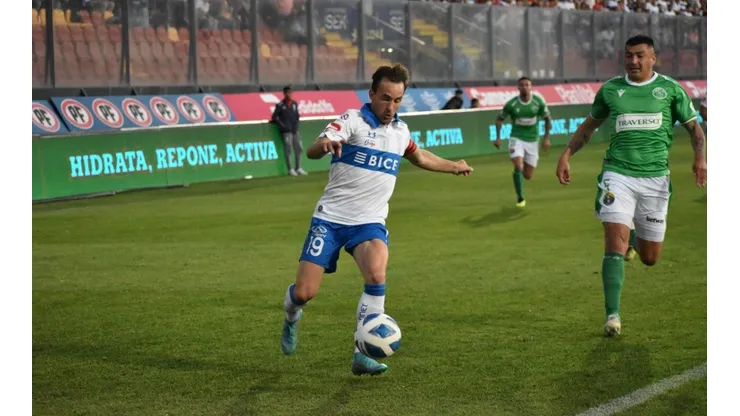 José Pedro Fuenzalida en su adiós de la Universidad Católica ante su hinchada en Santa Laura.