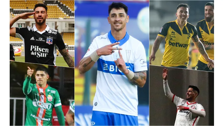 Los máximos goleadores del fútbol chileno pelean por el cetro en la temporada 2022 de la Primera División