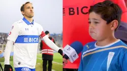 La reacción del pequeño hincha no pasó desapercibida.