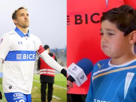 Video: Pequeño hincha de la UC llora la partida de Fuenzalida y se hace viral