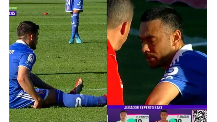 Luis Casanova y Nery Domínguez salen lesionados en la U