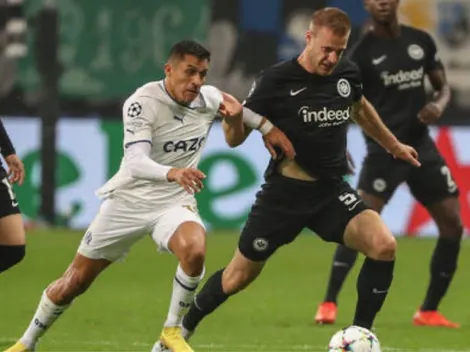 Marsella de Sánchez cae ante Frankfurt y se complica en Champions