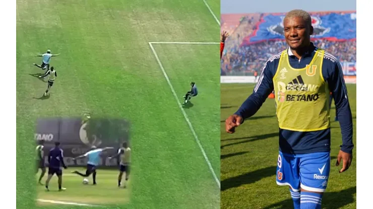 Junior Fernandes marca un golazo en la práctica de Universidad de Chile