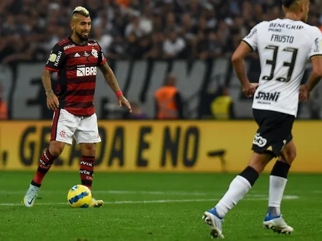 King Vidal va su primer título en Brasil con la camiseta del Flamengo