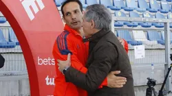 Holan y Miranda sostuvieron diálogo al final del Clásico Universitario.