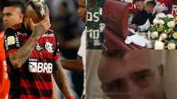 El volante no pudo aguantar las lágrimas por el velorio de su padre