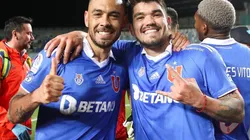 Nery Domínguez y Luis Casanova son los bastiones de la defensa de la Universidad de Chile.