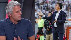 El comentarista apuntó a las declaraciones del técnico albo luego del empate con Curicó