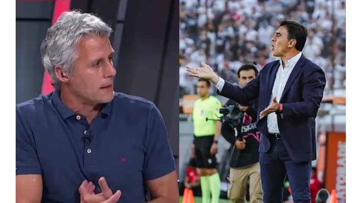 El comentarista apuntó a las declaraciones del técnico albo luego del empate con Curicó