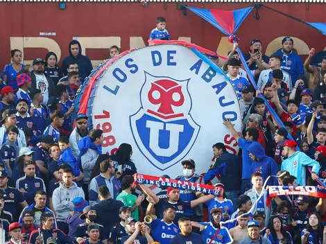 VIDEO | Hinchas de la U realizan masivo banderazo en la previa del partido con La Serena