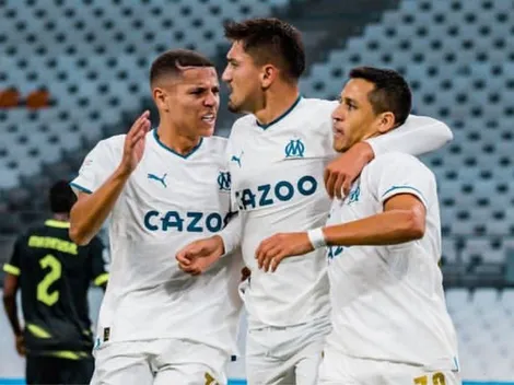 Con Sánchez como figura: Marsella golea al Sporting y sigue con vida