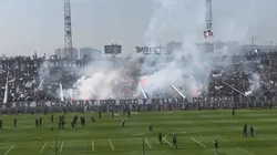 Arengazo dejó heridos y una techumbre caída como saldo.