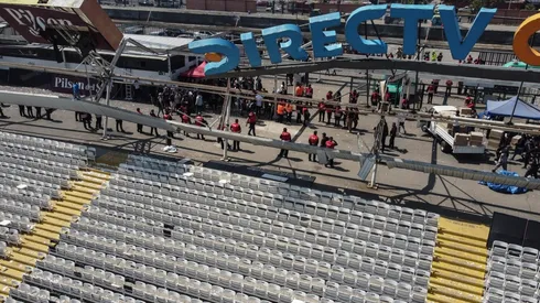 El Estadio Monumental entra en una rápida reparación en el sector de Cordillera