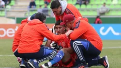 Miranda y Seymour hablaron tras visitar a Parra en el centro de salud donde pasó la noche.