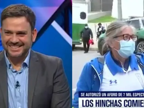 ¡Lo echaron al agua! El hilarante momento que vive Nacho Valenzuela e hincha de la UC