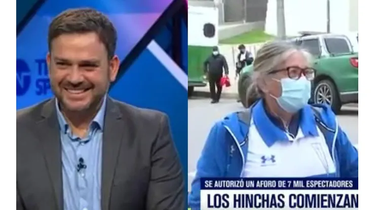 ¡Lo echaron al agua! El hilarante momento que vive Nacho Valenzuela e hincha de la UC