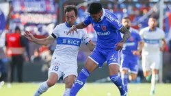 Peric celebra el alza de la U tras vencer a la UC en el Clásico Universitario.