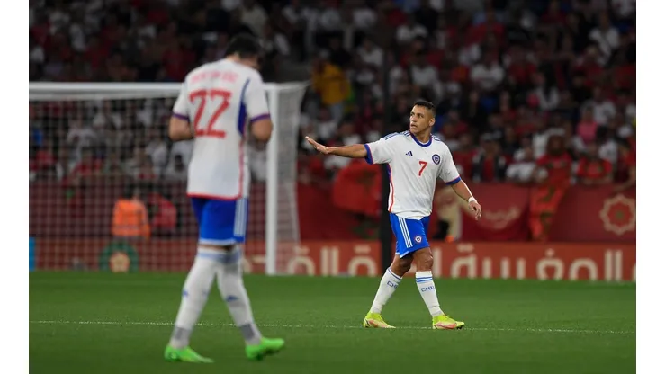 Alexis Sánchez celebró la conquista de la Selección Chilena ante Qatar