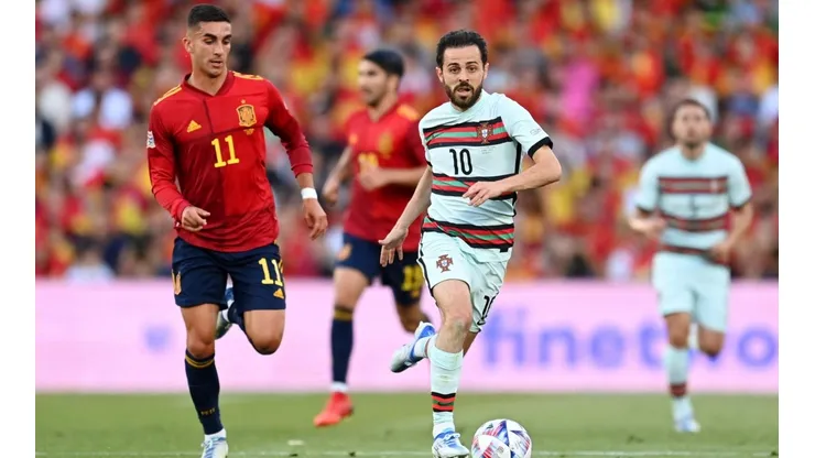 Portugal y España disputan el primer lugar del grupo A2 de la Nations League.