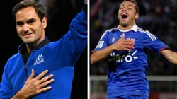 Marcelo Díaz rememora antigua foto y se arrodilla ante Su Majestad, Roger Federer, en la hora de su adiós del tenis