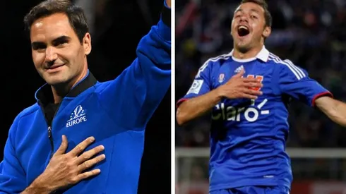 Marcelo Díaz rememora antigua foto y se arrodilla ante Su Majestad, Roger Federer, en la hora de su adiós del tenis