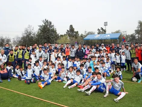 La U comparte con series infantiles del fútbol formativo azul