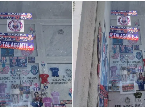 Hija de Leonel Sánchez le pide a hinchas que no peguen stickers en puerta del mausoleo