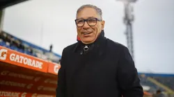 El técnico encantado con su joven pupilo en la UC