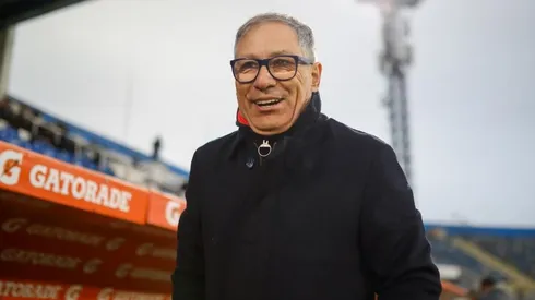 El técnico encantado con su joven pupilo en la UC