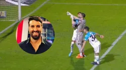 Azzaro le prestó ropa a Gabriel Arias tras su obsceno gesto.