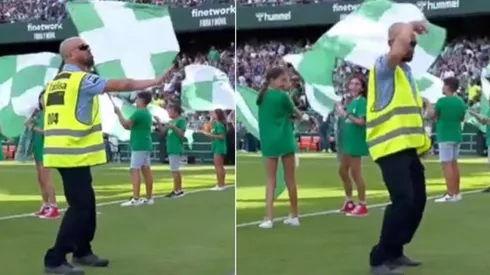En el Real Betis es todo alegría que hasta los guardias bailan