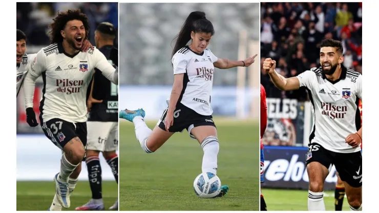 Jugadores de Colo Colo Maximiliano Falcón, Emiliano Amor y Dahiana Bogarín anduvieron "reguleques" en el Test de la chilenidad en este 18 de septiembre