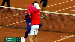 Nicolás Massu se funde en un gran abrazo con Nicolás Jarry