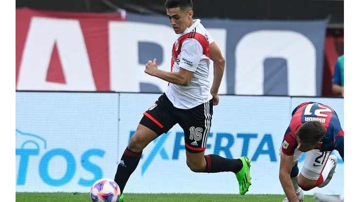 Pablo Solari fue titular en la victoria de River Plate ante San Lorenzo