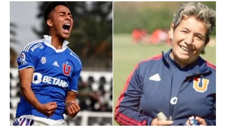Isabel Berríos, formadora de Lucas Assadi en Universidad de Chile, mira con dicha el momento del joven jugador azul