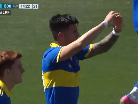 VIDEO | El ex U anotó un golazo en el Clásico de reserva entre River y Boca