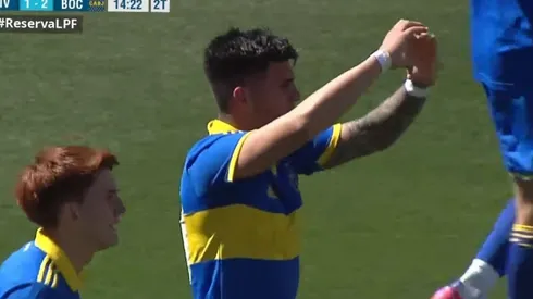 Brandon Cortés anotó un golazo en Argentina