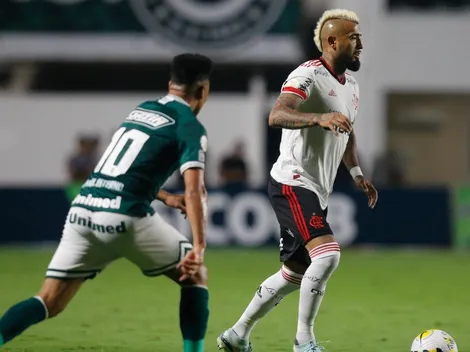 Flamengo con Vidal en cancha igualó en la agonía ante Goias
