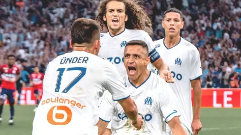 Alexis Sánchez anotó en el triunfo del Olympique de Marsella