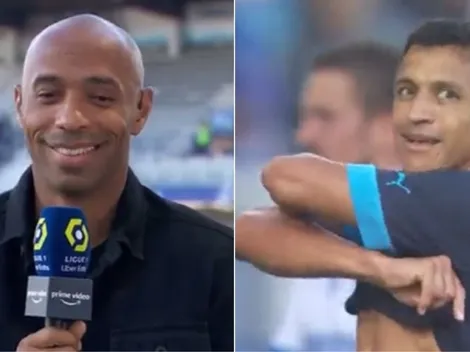 VIDEO | Henry le pide la camiseta a Sánchez tras el triunfo del Marsella